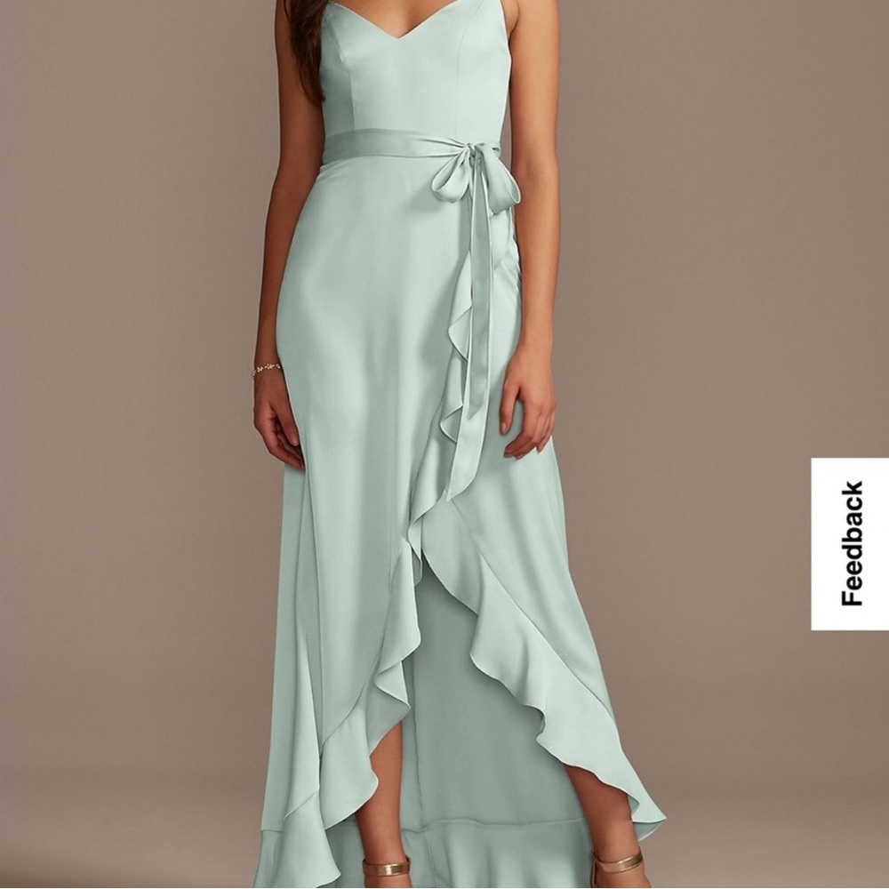 DB STUDIO - NWT Celebrate green formal full length ruffled gown - size 8